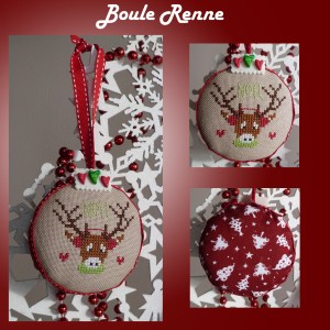 Kit boule renne à broder