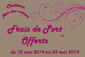 frais de ports offerts