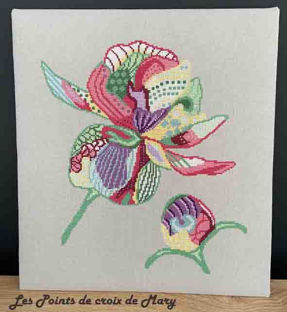 Fleur patch posé M montage